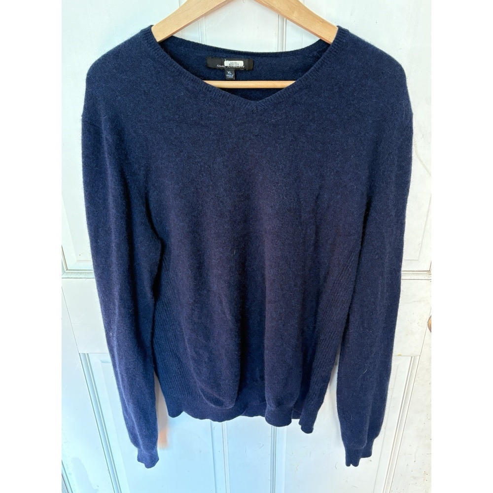 Marc Anthony Men's Blue Knit cashmere Crewneck Sweater XL